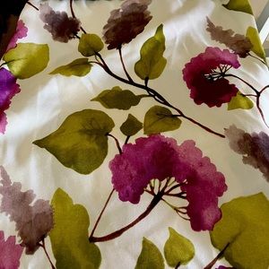 Purple Floral Shower Curtain